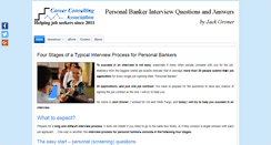 Desktop Screenshot of personalbankerinterviewquestions.com